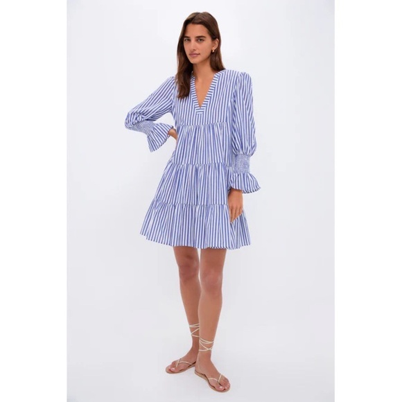 Tuckernuck Pomander Place Kenzo Cotton Poplin Striped Dress Sz - Picture 10 of 10